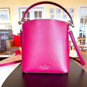 **SOLD NWOT Kate Spade New York Darcy Small Bucket Crossbody Bag Berry $359 MSRP